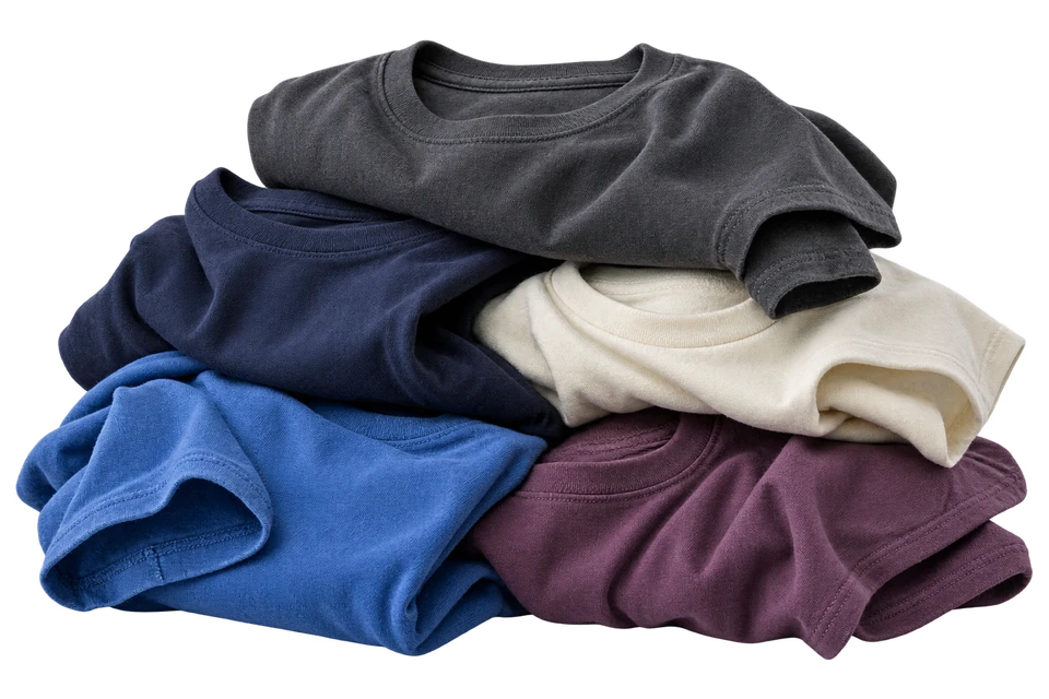 Folded T-shirts